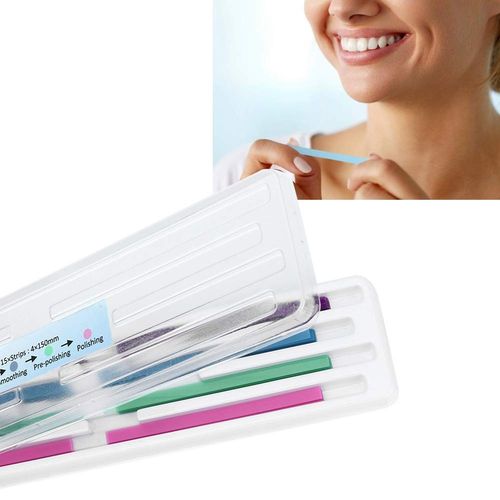 Tooth sandpaper, 60pcs / pack dental grinding strip teeth polishing finishing gloss contouring tools kit resistant deep cleaning oral hygiene, care tool for healthy teeth