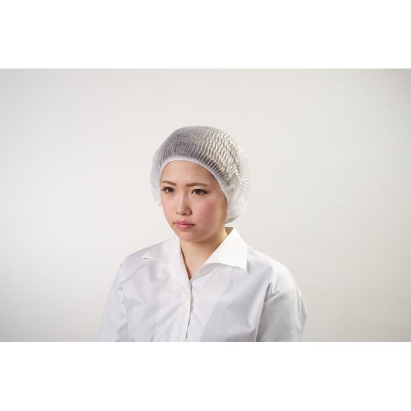 Tokyo Medical Para Cap FG220W [Hair Loss Prevention] Disposable Non-woven Fabric One Size Fits Most, 100 Pieces, Commercial Use, White, Factory Work, Medical Treatment, Hair Cap