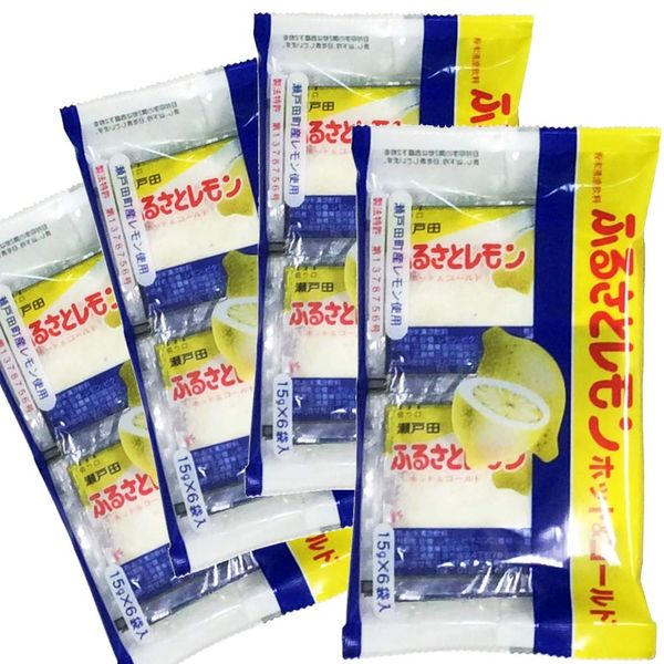 Hometown Lemon, Setoda Lemon, 4 Bag Set, 0.5 oz (15 g) x 6 Bags x 4), Powdered Soft Drink, Hiroshima Prefecture Mihara Agricultural Cooperative Association