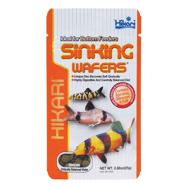 Hikari Tropical Sinking Wafers Fish Food, 0.88 oz (25g)