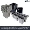 Elixir Gardens 100 x 6 Cell Reusable Seedling Germination Starter Bedding Plant Pack Inserts for Half Size Tray Propagator
