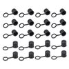 uxcell Dustproof Cap Port Cover Silicone Protector BNC Black 20pcs
