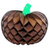 10 Inch Tissue Paper Pumpkin Decoration, Brown