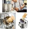 2 in 1 Shave Cup with Stand Holder Set Shaving Bowl with Stainless Steel Shaving Stand Brush Holder Set Razor Brush Bowl Grooming Tool for Men Beard Cleaning