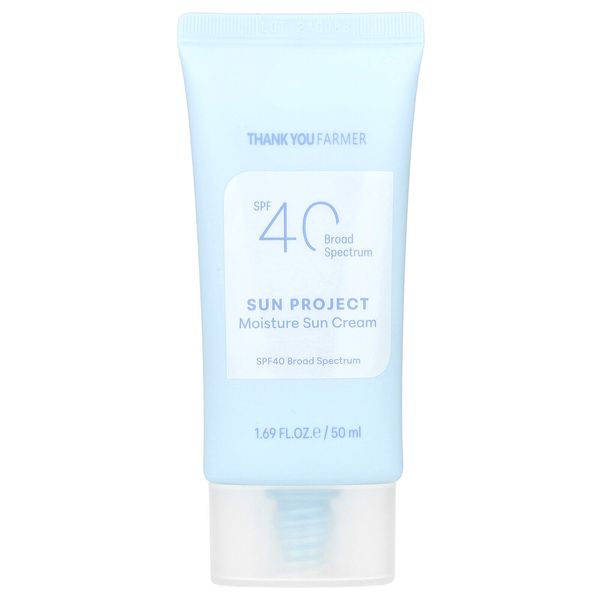 Sun Project, Moisture Sun Cream, SPF 40, 1.69 fl oz (50 ml)