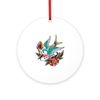 CafePress Vegan 4" Round MDF Wood Ornament