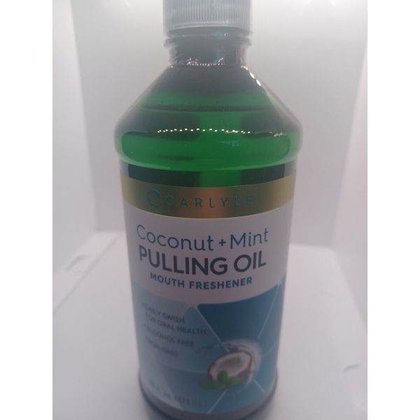 Carlyle Coconut+Mint Pulling Oil Mouth Freshener. Swish For Oral Health. 16oz