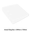 Medium 210mm 'Single Ring Binder' Clear Static Window Cling Sticker/Decal (White) (WC00127363)