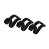 Fackelmann Connection Hooks Set for Hangers, Black, 4.5 x 2.5 x 2 cm