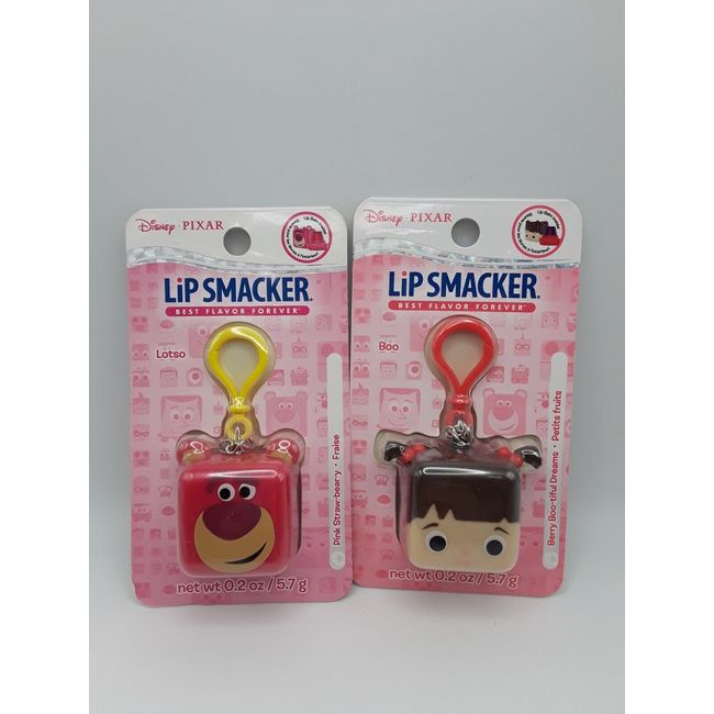 Lip Smacker Pixar Toy Story Lotso and Boo Cube Flavored Lip Balm Keychains