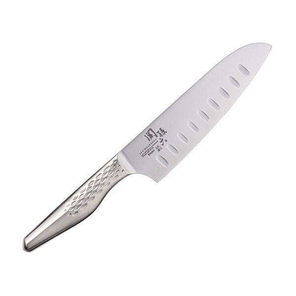 KAI Corporation Sekimagoroku Shousou AB5157 Dimpled Santoku Knife, Made in Japan, Dishwasher Safe, 6.5 inches (165 mm)