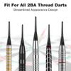 flintronic Plastic Dart Tips, 200 PCS Dart Tip Replacement Tips, 2BA Standard Thread, Soft Dart Tips, Premium Replacement Dart Accessory, Black