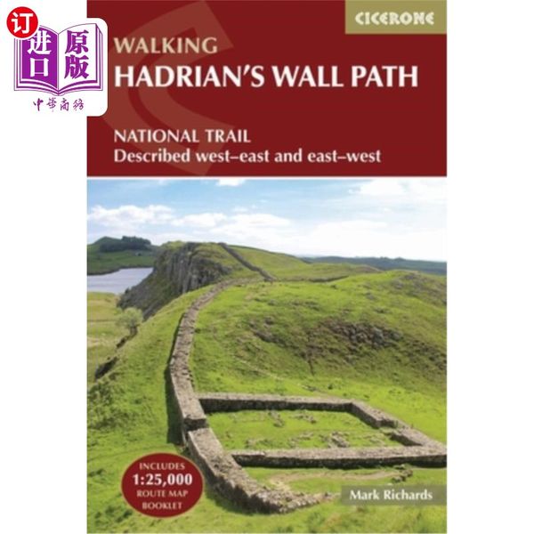 海外直订Hadrian's Wall Path: National Trail: Described West-East and East-West 哈德良长城:国家步道:描述了东西和东西