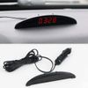 MACHSWON Car Temperature Clock, Universal Auto Dashboard Digital Clock Thermometer Voltage with LCD Screen Display for Car Interior, Red