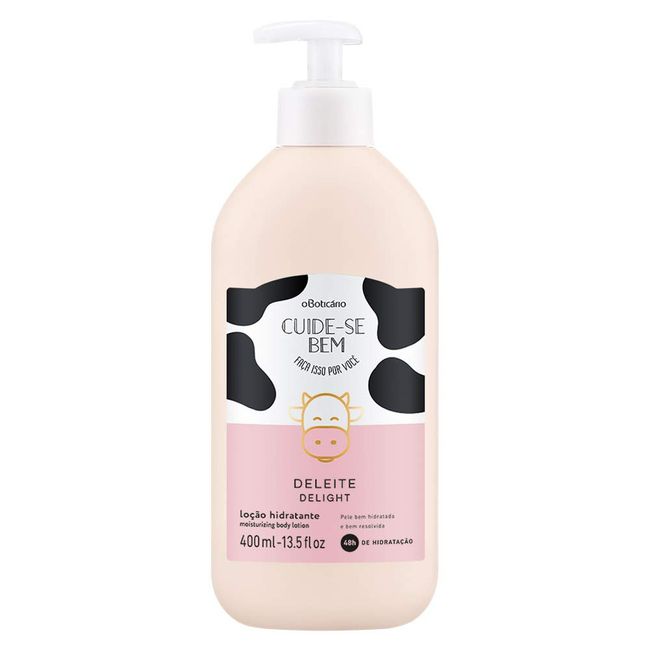 Oboticario Cuideseven Body Lotion Del, Milk, OBoticario CUIDE-SE BEM LOCAO HIDRATANTE DELEITE 13.5 fl oz (400 ml)