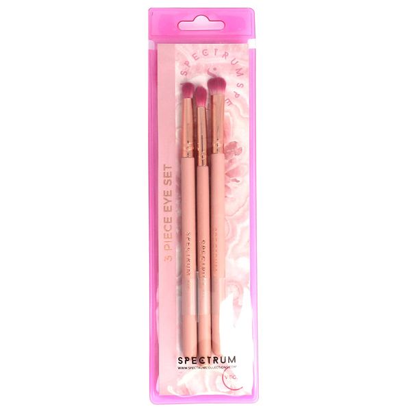 Rose Quartz 3 Piece Eye Brush Set