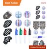 8 Pack Golf Ball Marker Set with Durable ABS Stencils for Unique Alignment