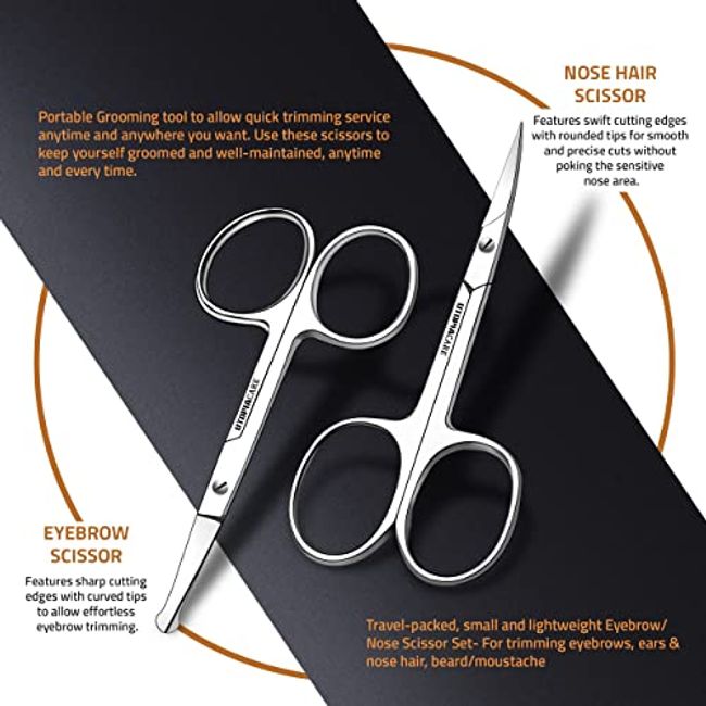 Utopia Care - Professional Stainless Steel Tweezers Set (4-Piece) Precision  Tweezers for Ingrown Hair, Facial Hair, Splinter, Blackhead and Tick  Remover (Black)