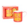 Selfie Queen Large Coffee Tea Mug Red Fine China Gift Box Microwave Safe
