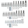 35PC TAMPER PROOF & REG. TORX SOCKET BIT SET- NEW