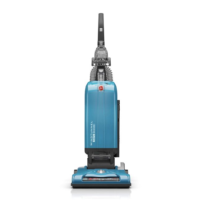 Hoover WindTunnel T-Series Tempo Bagged Upright Vacuum Cleaner with HEPA Media Filter, For Carpet and Hard Floor, UH30301, Blue