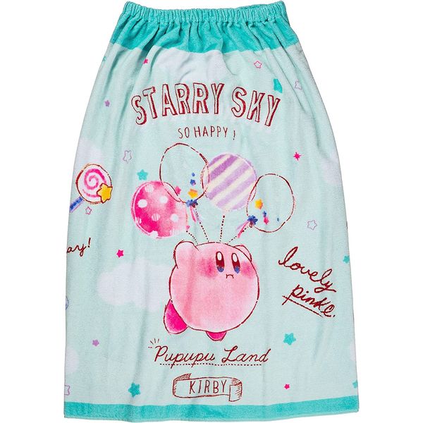 Marushin Kirby 4585016700 Wrap Towel, 31.5 inches (80 cm) Length, Kirby Star Kirby, Nintendo, Children's Wearable Bath Towel, Wrap Towel, Girls, Boys, Character