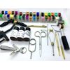 Olax Kodiak Fly Tying Tool & Material Kit with Vise, Floss, Tinsel, Thread, Glue, UV Torch