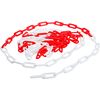 BGS Diy 80809 | Barrier Chain | Red/White | Plastic | 5 m