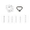 Flomore M16 Lifting Eye Nut Ring Triangle Shape Thread Eye Nut Pack of 2