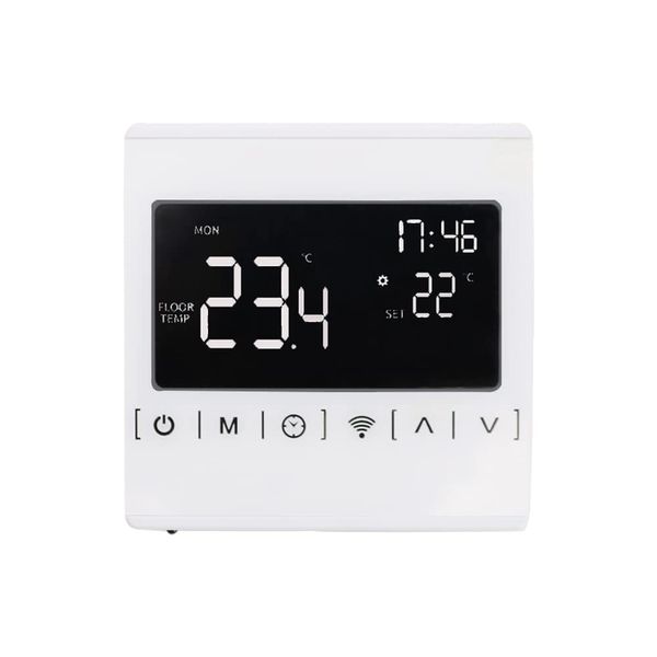 MincoHome Smart Thermostat Programmable LCD Touch Screen Thermostat For Electric Floor Heating System WiFi Tuya Room Temperature Controller (Electric Heating)