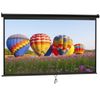 100'' 16:9 HD Projection Screen Manual Pull Down Projector Movie Screen Black
