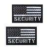 2x3.5 Reflective Security Patch US Flag with Hook Back for Service Harness Tactical Vest Collar Hook-Fastener Backing