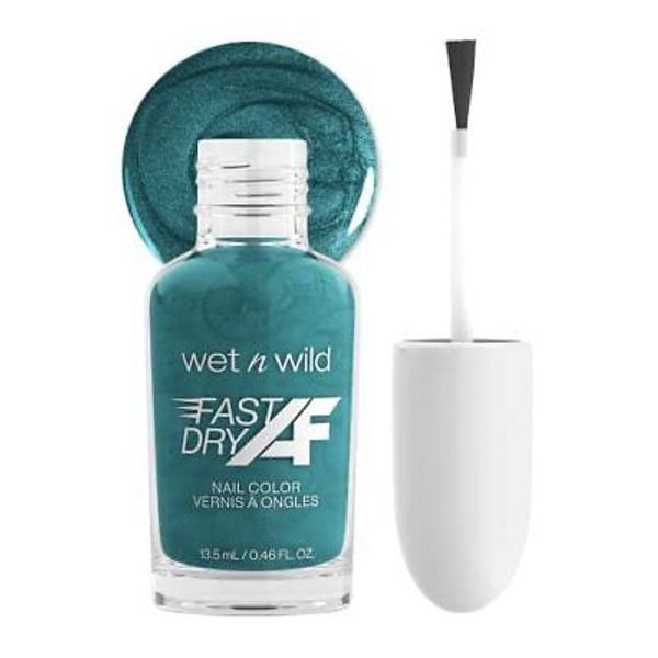 Fast Dry AF Nail Polish Color, Glitter Blue | 0.46 Fl Oz Mermaids Do Exist