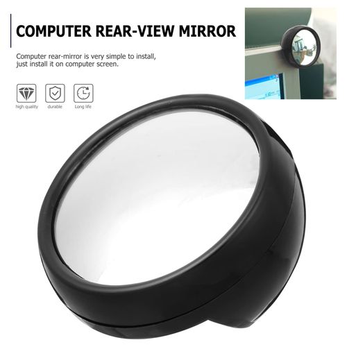 Baluue Office Cubicle Rearview Mirror Clip On Cubicle Computer Screen Rearview Mirror Screen Rearview Mirror Desk Screen Rearview Mirror Mirror, Computer/Laptop Computer Rearview Mirror Laptops