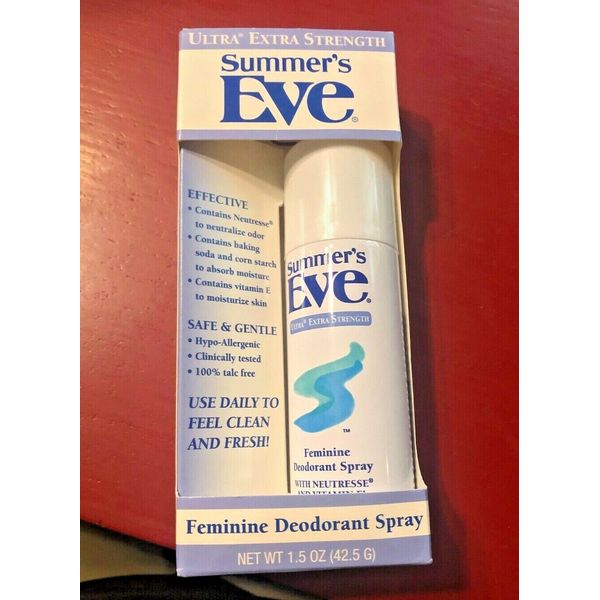 Vintage Summer's Eve Feminine Deodorant Spray 1.5 oz 2003