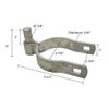 Chain Link Gate Hinge 2-7/8" Gate Post Hinge Zinc Plated 5/8" Pin