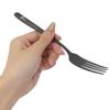 snoopy black dinner fork silhouette