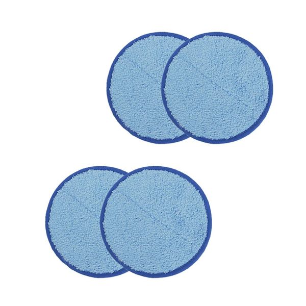 GOBOT Electric Mop Cordless Rotating Mop Cleaner Replacement Mop Pads 6 Pack Soft Fiber (Blue)