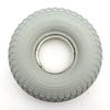 Solid PU Tyre 330x100 Grey Puncture Proof Mobility Scooter Diamond Tread 5 Inch Rim