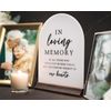 In Loving Memory Wedding Table Sign w/Candle (White)