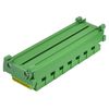 DIN Rail Mount 10A/300V Pluggable Screw Terminal Block Distribution Module (8x6 Pole)
