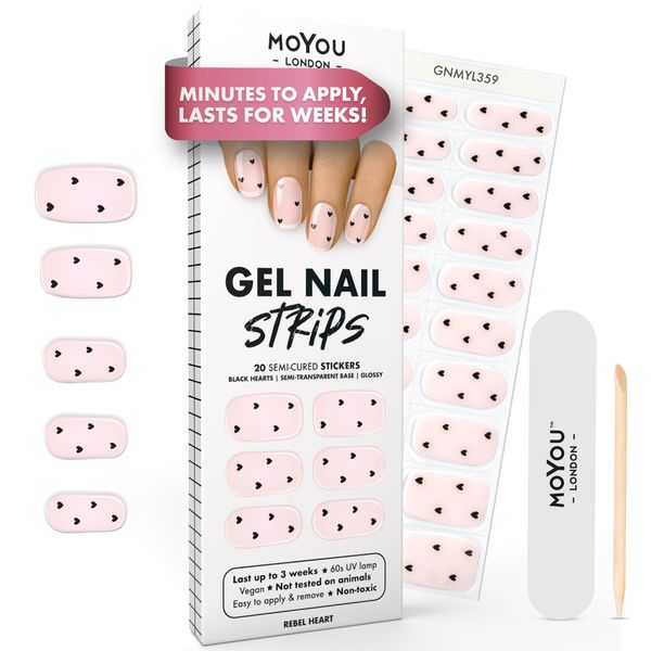 Gel Nail Strip - Rebel Heart