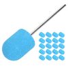 Nail Art Sanding Cap, Nail Drill Bit Block Sanding Cap, Polishing Head Grinding Sanding Bands Set Polisher Sand Manicure Pedicure Tool(10 x 15mm)(Blue)