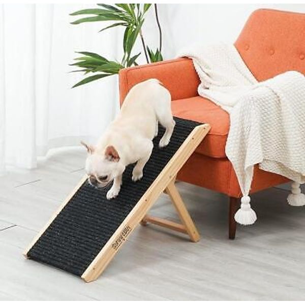 SweetBin 18" Tall Adjustable Pet Ramp, 4 Levels Height Adjustable