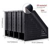 Marte Vanci Collapsible 4 Compartment Magazine Holder Desktop Adjustable Stur...