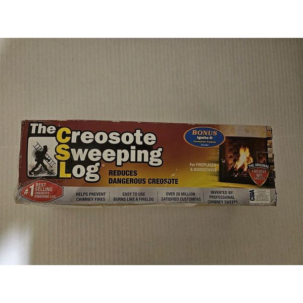 The Creosote Sweeping Log for fireplaces and woodstoves, chimney