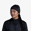 Buff Unisex - Erwachsene Reflektierend DryFlx® Mütze, Solid Black, Einheitsgröße EU