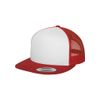 Flex fit Classic Trucker Men's Hat Multi-Coloured Red/Wht/Red Size:One Size
