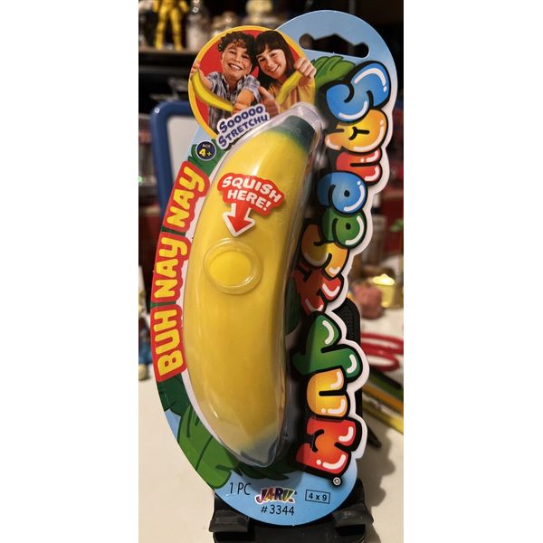 Ja-ru Squeesh Yum Buh Nay Nay Yellow Banana Stretchy Squishy Kids Toy