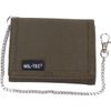 Mil-tec Wallet with Security Chain, Size- , Color- Olive green